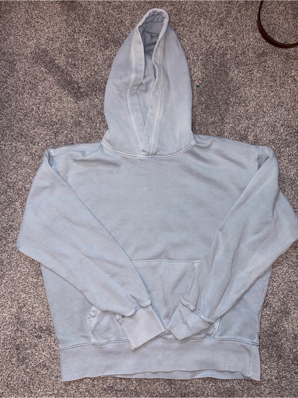 American Eagle Light Blue Hooded Pullover